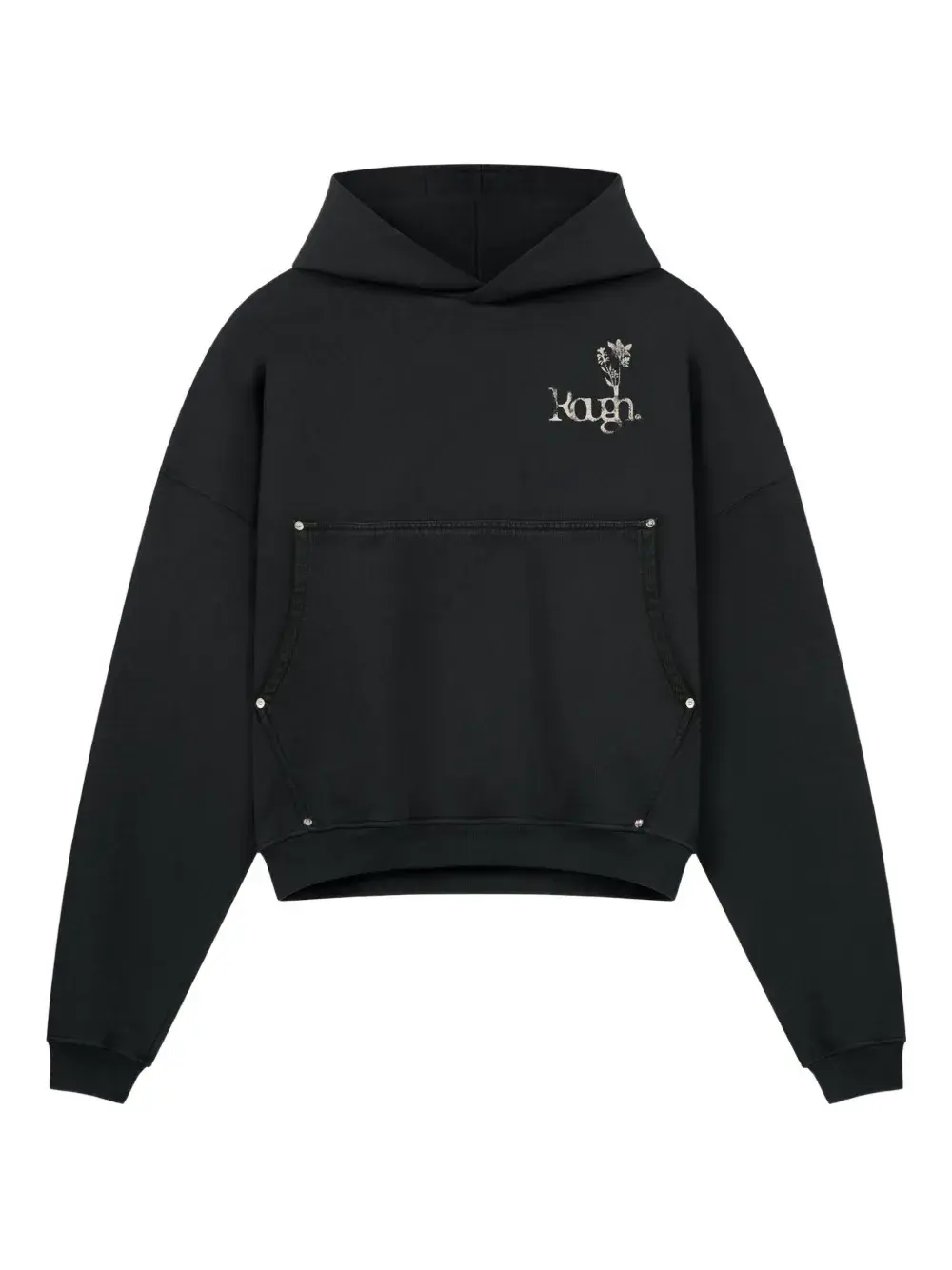 Худи с цветочным принтом ROUGH., черный
Худи с цветочным принтом ROUGH., черный