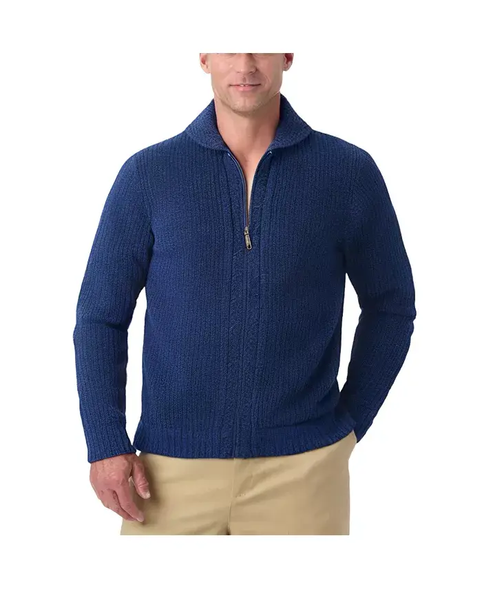 Кардиган с молнией Big & Tall Shaker Knit KingSize, синий
Кардиган с молнией Big & Tall Shaker Knit KingSize, синий