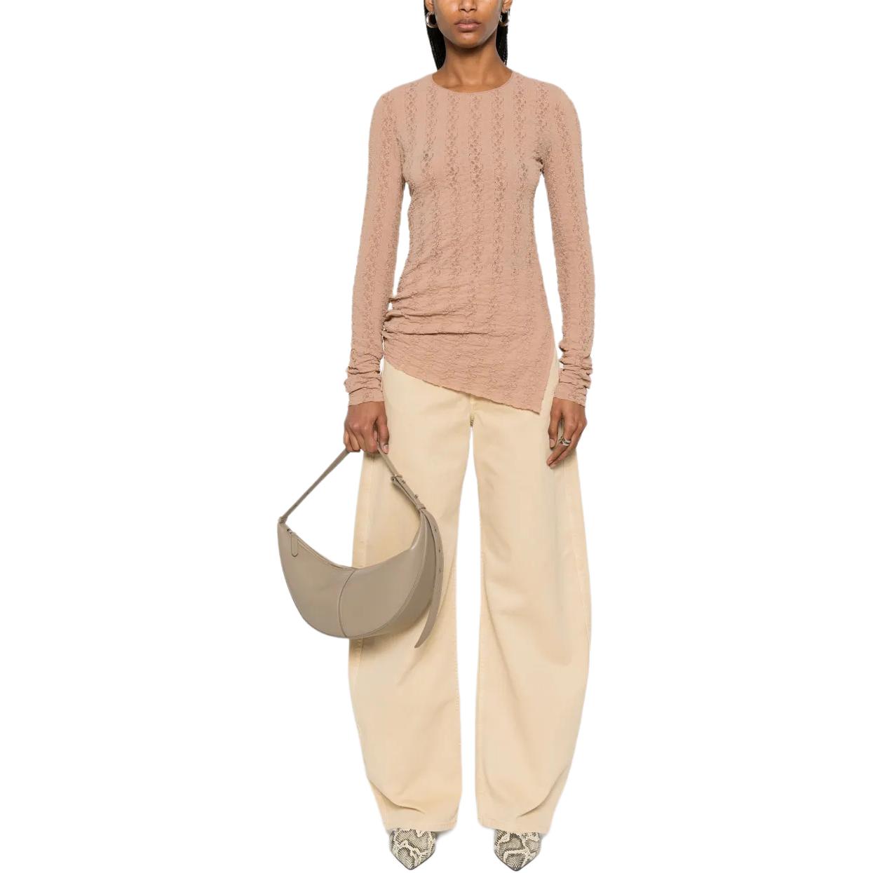 Топ с боковым разрезом и воротником-гольф из трикотажа UMA WANG, бежевый
Топ с боковым разрезом и воротником-гольф из трикотажа UMA WANG, бежевый