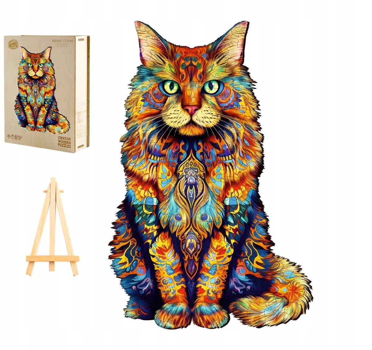 Деревянный Пазл Для Взрослых, Большой 270 Деталей Кошка В Деревянной Коробке Pasjo24
Деревянный Пазл Для Взрослых, Большой 270 Деталей Кошка В Деревянной Коробке Pasjo24