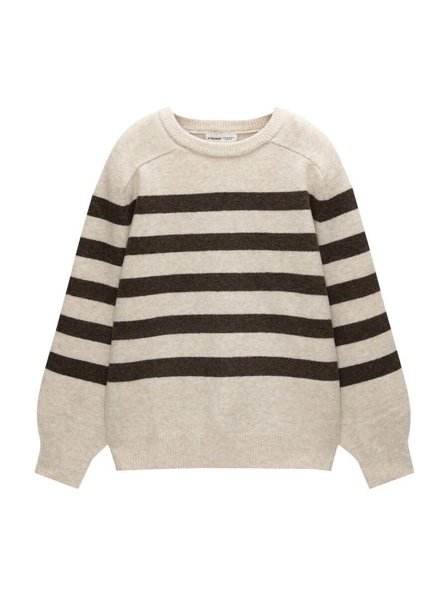 Тонкий вязаный свитер Pull&Bear Sweater, бежевый
Тонкий вязаный свитер Pull&Bear Sweater, бежевый