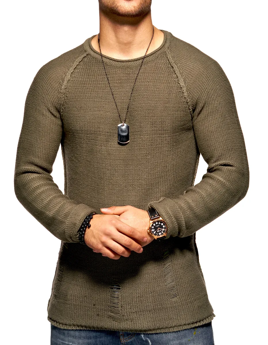 2-летний вязаный свитер премиум класса "JOSCHUA", с разрушенными элементами 2Y Premium, зеленый
2-летний вязаный свитер премиум класса "JOSCHUA", с разрушенными элементами 2Y Premium, зеленый