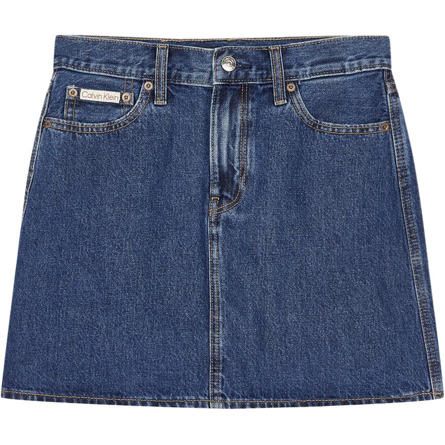 Кальвин Кляйн джинсовая короткая юбка женская тёмно-синяя
Кальвин Кляйн джинсовая короткая юбка женская тёмно-синяя