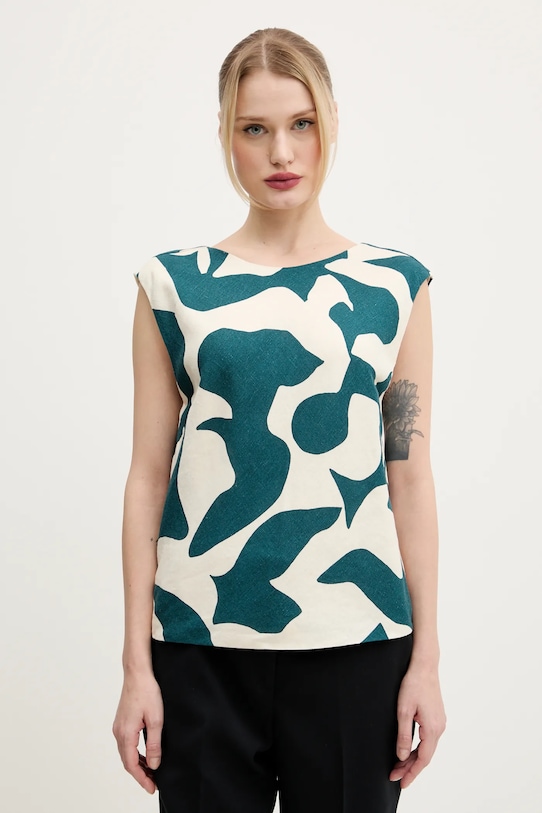 Льняная блузка Abercrombie & Fitch, бежевый 
Льняная блузка Abercrombie & Fitch, бежевый