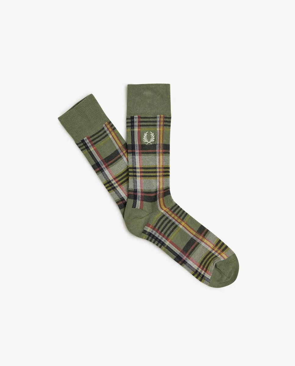 Мужские высокие носки в клетку Fred Perry, зеленый
Мужские высокие носки в клетку Fred Perry, зеленый