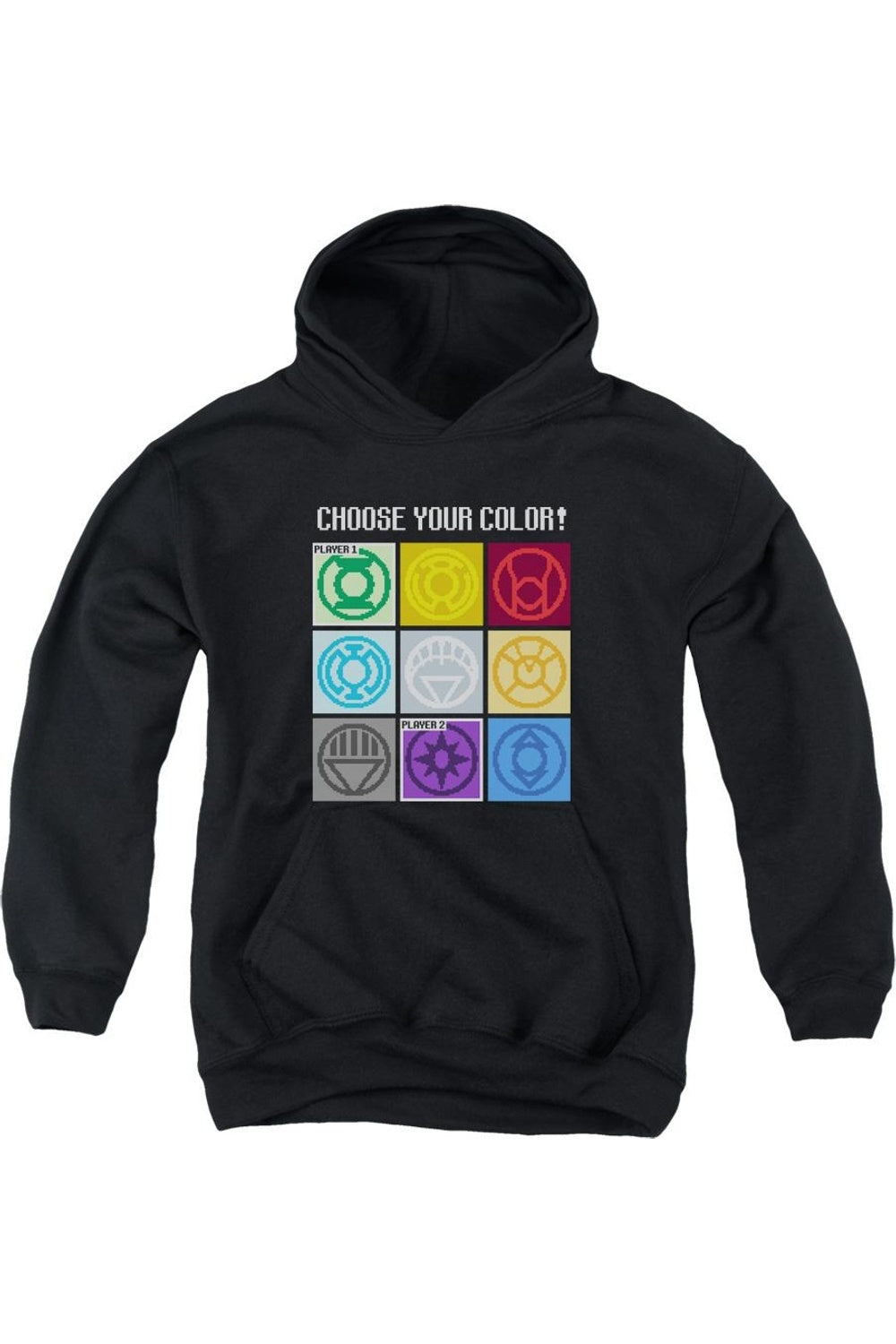 Толстовка с капюшоном DC Comics «Выбери свой цвет» для молодежи Gildan, черный
Толстовка с капюшоном DC Comics «Выбери свой цвет» для молодежи Gildan, черный