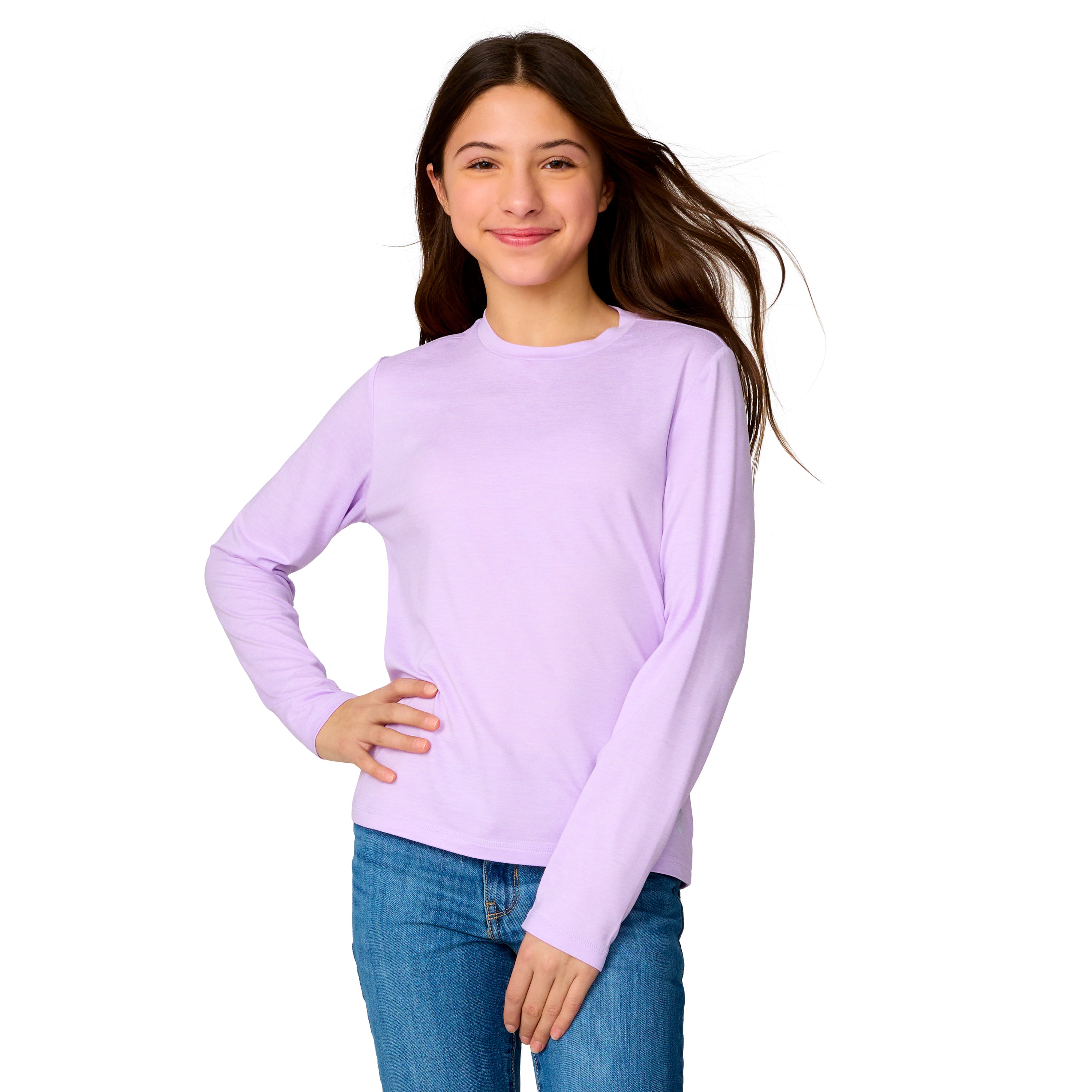 Free Country Girls' Microtech Длинный Рукав Футболка, лавандовый
Free Country Girls' Microtech Длинный Рукав Футболка, лавандовый