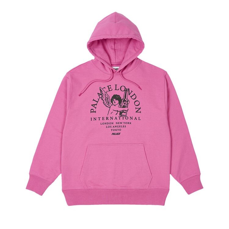 Худи Palace International Hood Shock Pink, розовый 
Худи Palace International Hood Shock Pink, розовый