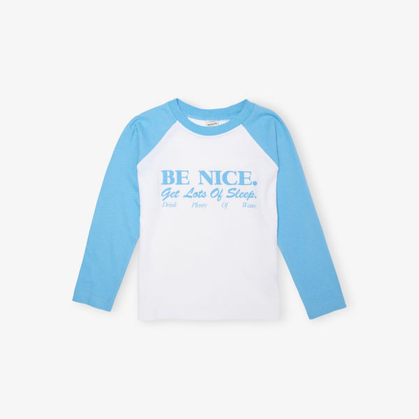 Футболка Sporty & Rich с длинным рукавом и принтом, белый / голубой
Футболка Sporty & Rich с длинным рукавом и принтом, белый / голубой