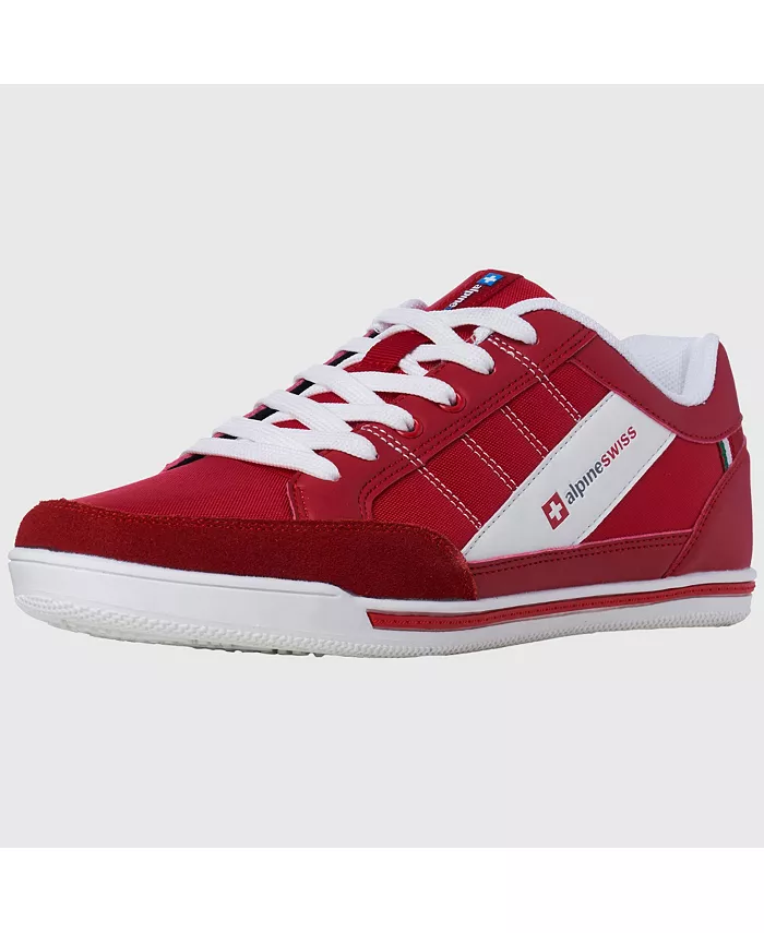 Мужские кроссовки Stefan Retro стильные низкие с замшевыми вставками идеальные для повседневной носки модные кроссовки теннисные туфли Alpine Swiss, красный
Мужские кроссовки Stefan Retro стильные низкие с замшевыми вставками идеальные для повседневной носки модные кроссовки теннисные туфли Alpine Swiss, красный