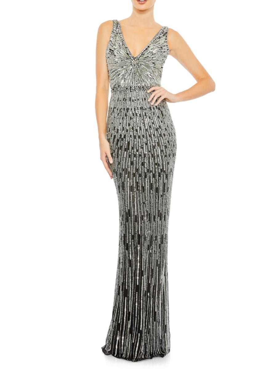 Платье-футляр с декором Mac Duggal, цвет Black Silver
Платье-футляр с декором Mac Duggal, цвет Black Silver