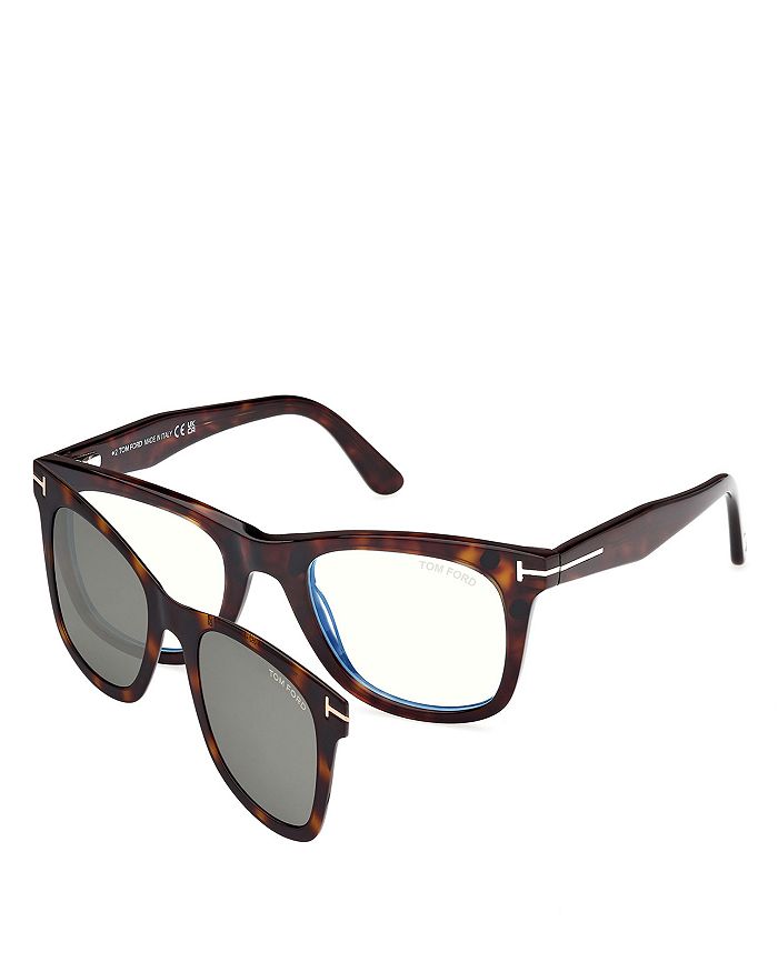Очки от синего света - с клипсами для солнцезащитных очков, 50 мм Tom Ford, коричневый
Очки от синего света - с клипсами для солнцезащитных очков, 50 мм Tom Ford, коричневый