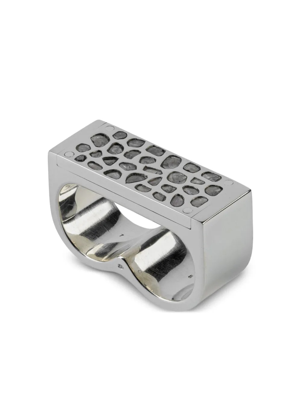 Кольцо Plate Double с бриллиантами Parts of Four, серебяный
Кольцо Plate Double с бриллиантами Parts of Four, серебяный