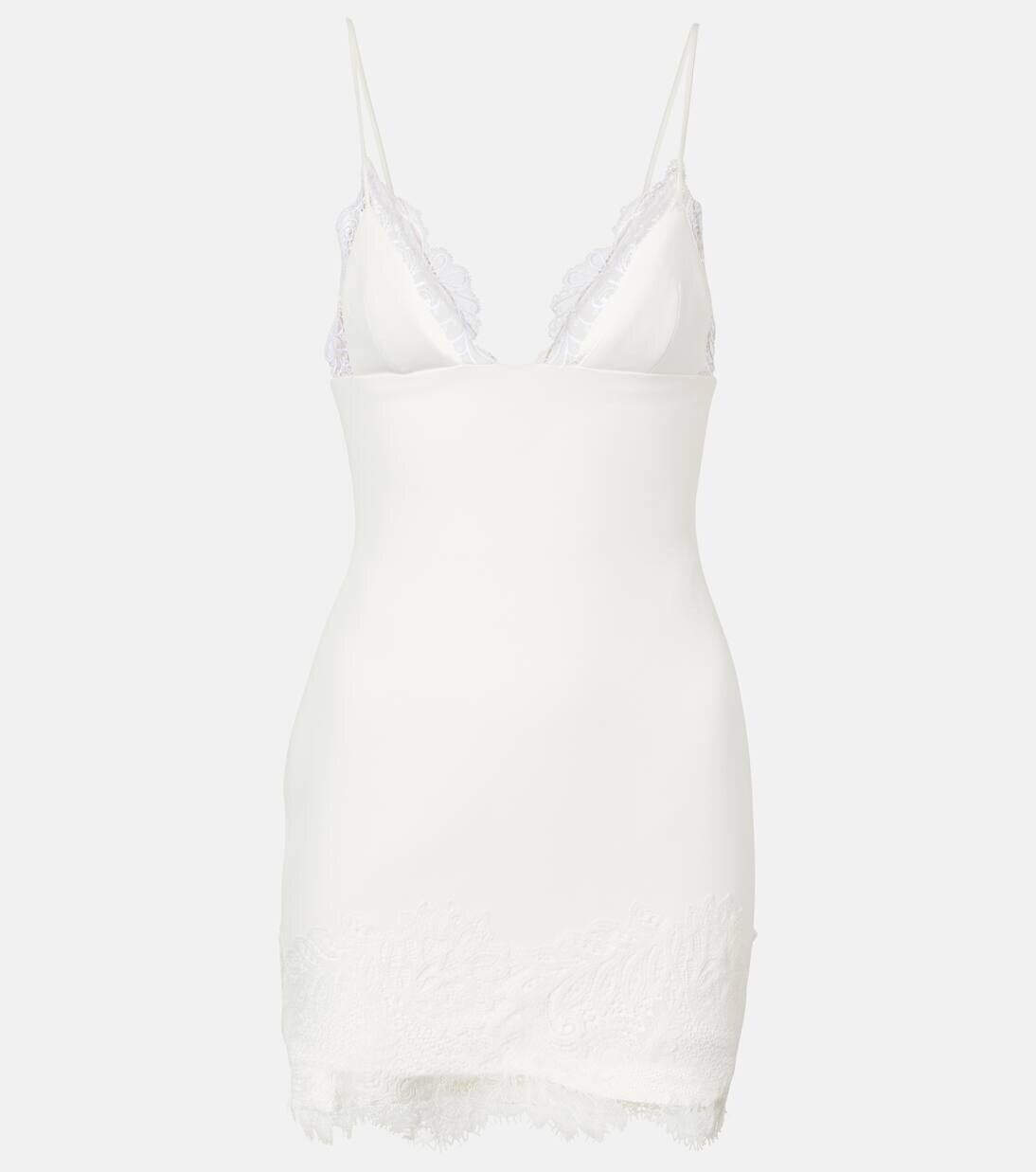 Свадебное мини-платье с кружевной отделкой David Koma, белый
Свадебное мини-платье с кружевной отделкой David Koma, белый