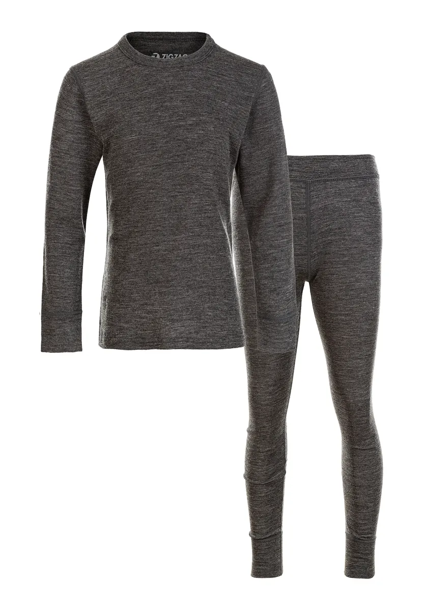 Функциональная рубашка ZIGZAG "WENDELL KIDS WOOL" из мериносовой шерсти без мулинга, черный 
Функциональная рубашка ZIGZAG "WENDELL KIDS WOOL" из мериносовой шерсти без мулинга, черный