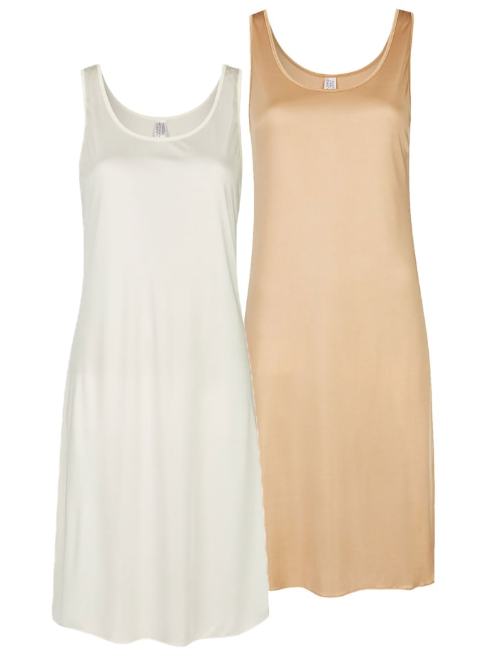 Nina von C. Комплект из двух платьев-комбинаций, длина 90 см, цвет карамельно-шампанский
Nina von C. Комплект из двух платьев-комбинаций, длина 90 см, цвет карамельно-шампанский