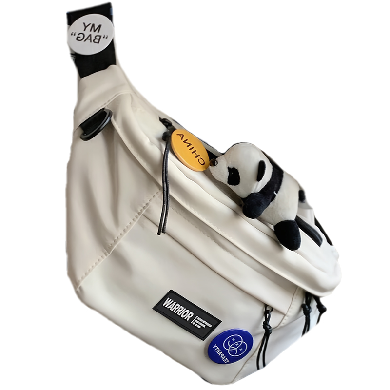 WARRIOR Полиамидная нейлоновая сумка-мессенджер через плечо большая унисекс черная белая, White
WARRIOR Полиамидная нейлоновая сумка-мессенджер через плечо большая унисекс черная белая, White