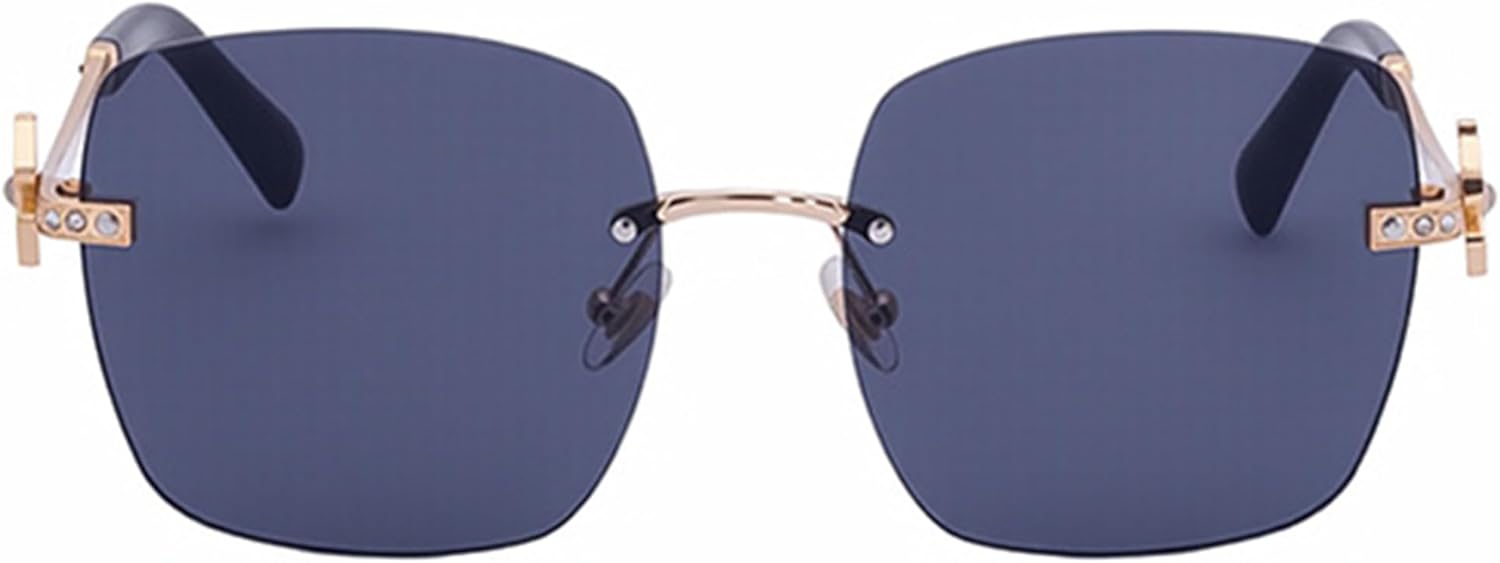 bullabulling Модные солнцезащитные очки без оправы квадратной формы для женщин и мужчин в стиле ретро Y2K, с бриллиантовой оправой, металлические дизайнерские очки 90-х, Black Gold
bullabulling Модные солнцезащитные очки без оправы квадратной формы для женщин и мужчин в стиле ретро Y2K, с бриллиантовой оправой, металлические дизайнерские очки 90-х, Black Gold