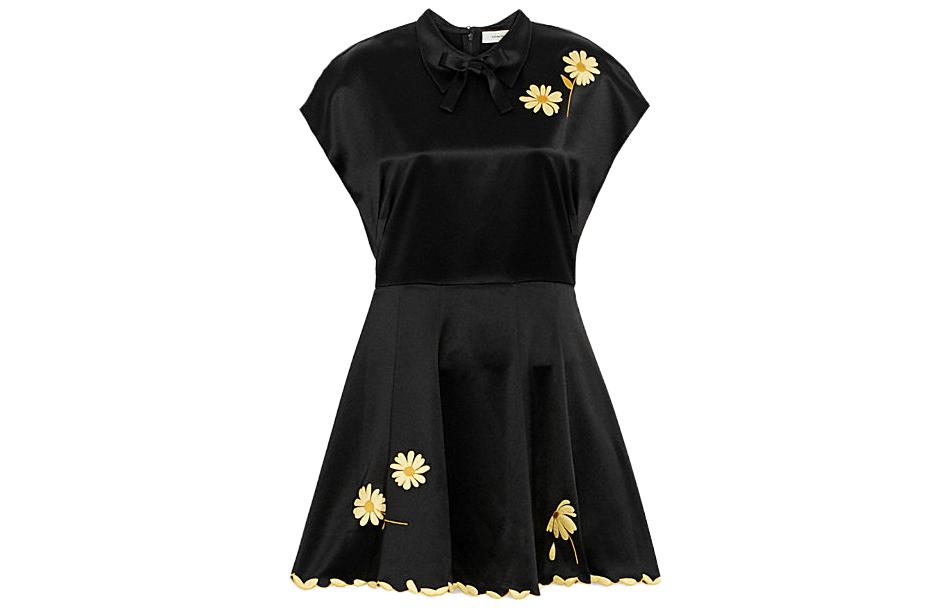 Женское черное платье с коротким рукавом COACH, черный
Женское черное платье с коротким рукавом COACH, черный