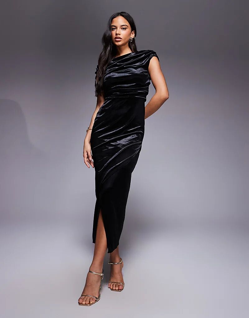 Платье миди River Island с бархатной драпировкой черного цвета
Платье миди River Island с бархатной драпировкой черного цвета