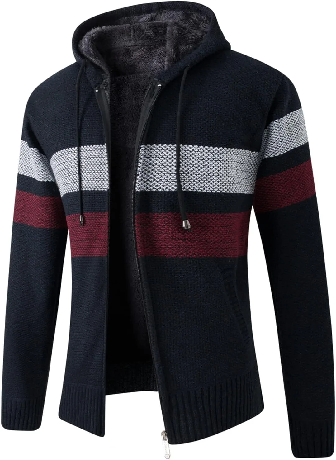 Мужская худи Lu's Chic с капюшоном, на молнии, в полоску
Мужская худи Lu's Chic с капюшоном, на молнии, в полоску