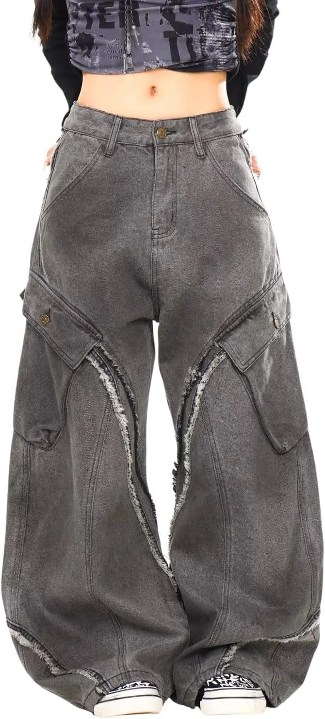 Багги карго джинсы для женщин и мужчин с широкими штанинами PEAINJ
Багги карго джинсы для женщин и мужчин с широкими штанинами PEAINJ