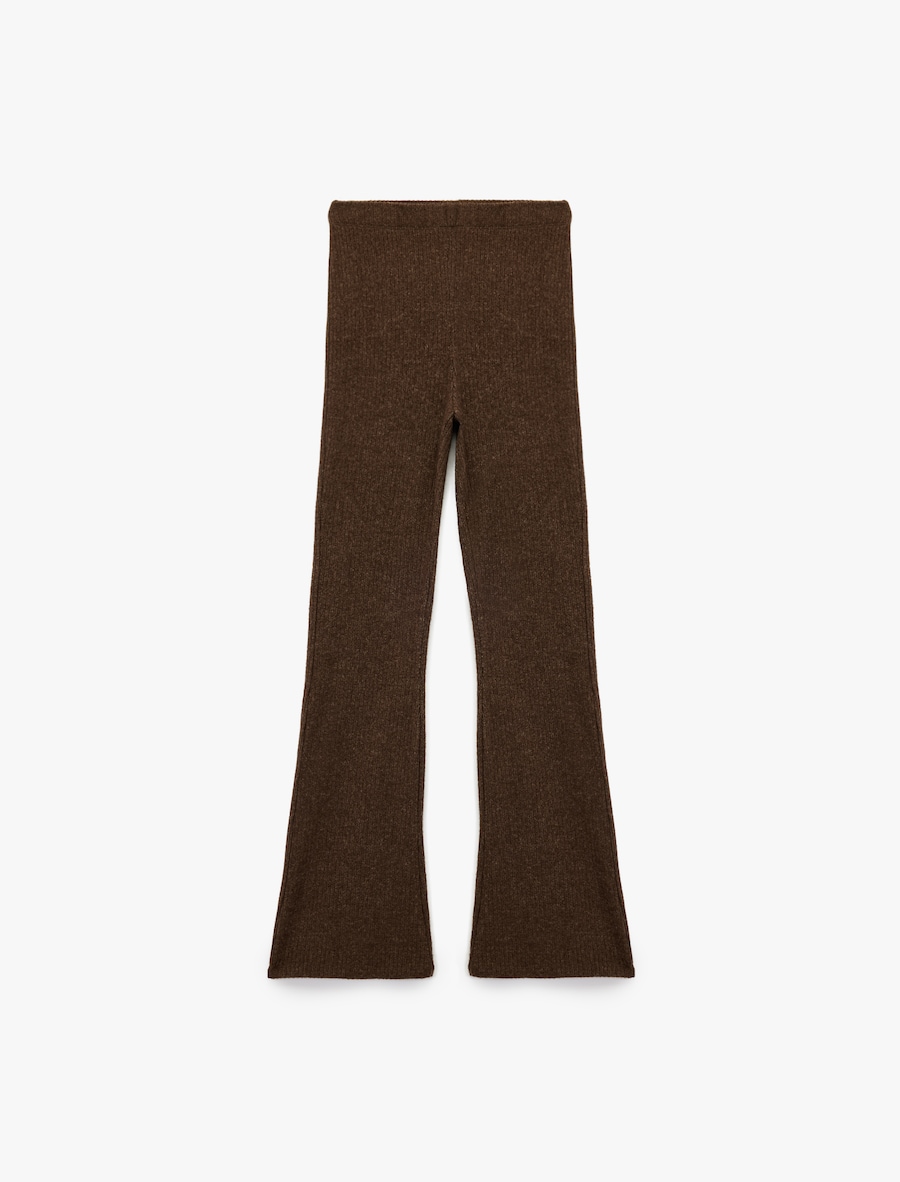 Расклешенные брюки Koton, коричневый
Расклешенные брюки Koton, коричневый