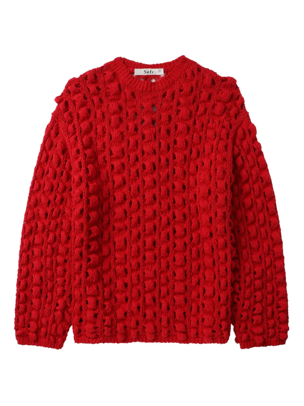 Фактурный свитер Séfr, красный
Фактурный свитер Séfr, красный