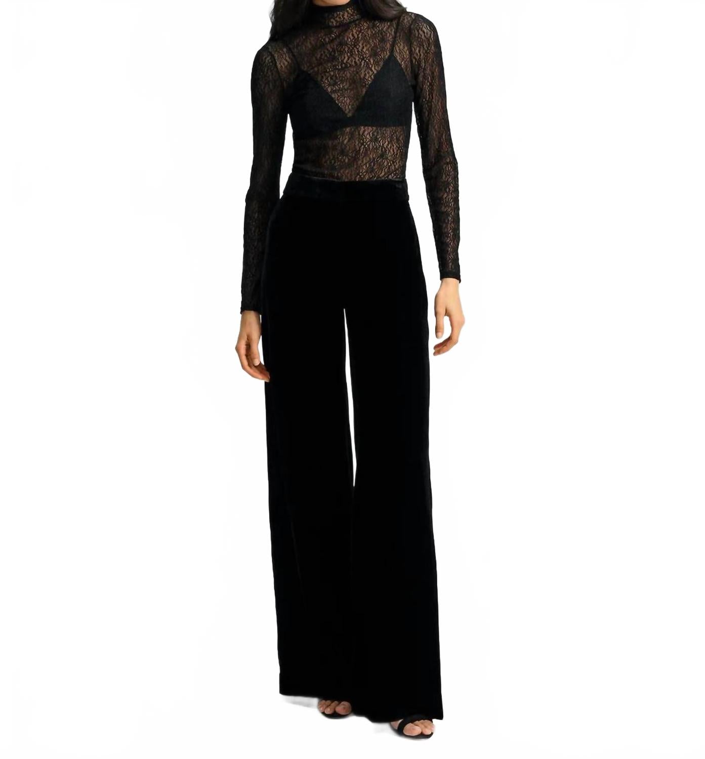 Veronica Beard Брюки Alex Velvet Wide-Leg черного цвета
Veronica Beard Брюки Alex Velvet Wide-Leg черного цвета