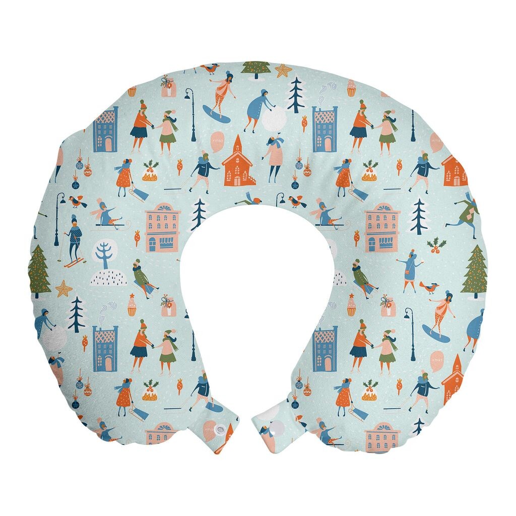 ABAKUHAUS Ski Pattern Дорожная подушка для шеи, мультяшные зимние люди, пенопластовые дорожные принадлежности для самолета и автомобиля, 30x30 см, нежно-голубые и разноцветные
ABAKUHAUS Ski Pattern Дорожная подушка для шеи, мультяшные зимние люди, пенопластовые дорожные принадлежности для самолета и автомобиля, 30x30 см, нежно-голубые и разноцветные