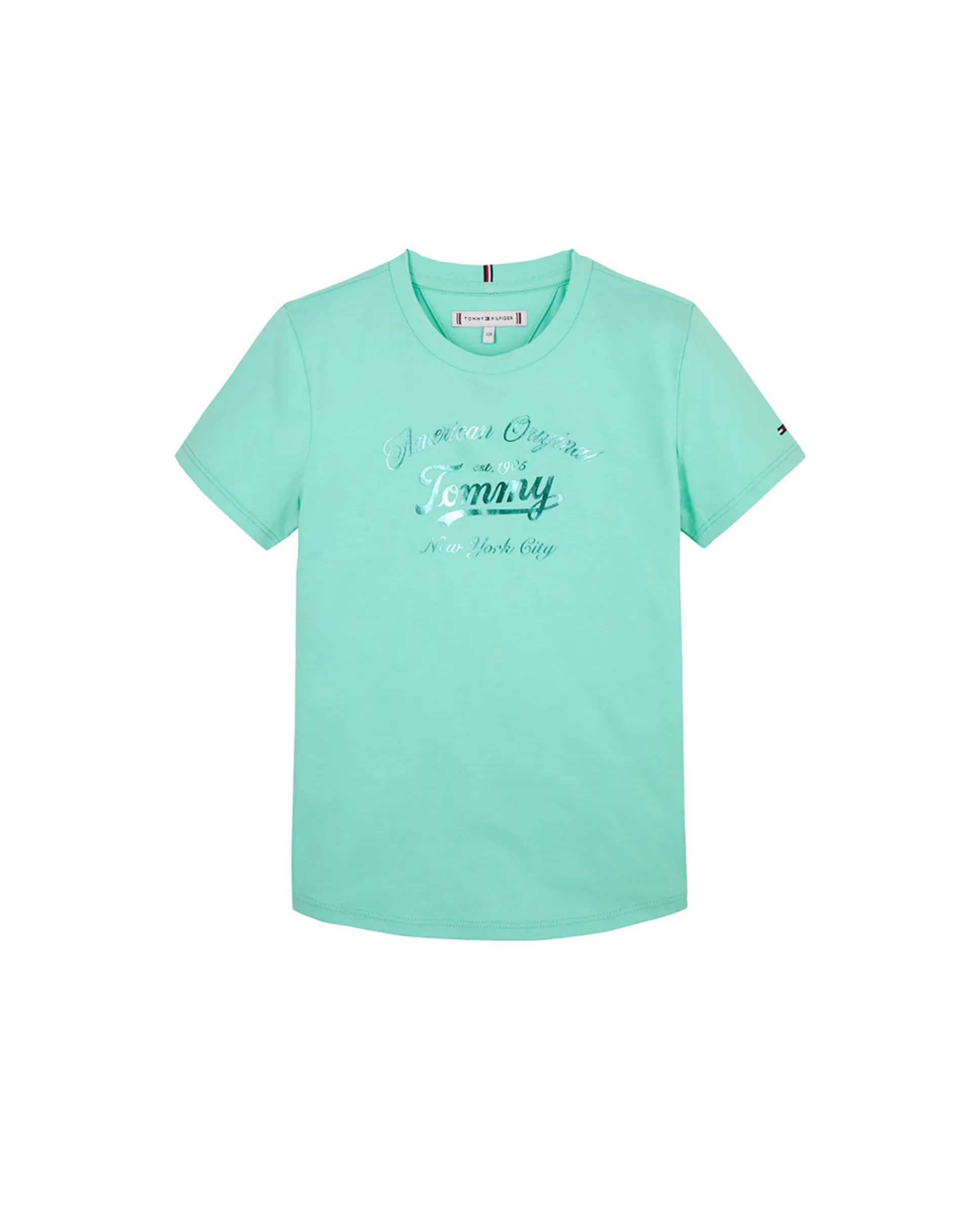 Детская футболка с коротким рукавом и круглым вырезом, с логотипом спереди Tommy Hilfiger, зеленый
Детская футболка с коротким рукавом и круглым вырезом, с логотипом спереди Tommy Hilfiger, зеленый