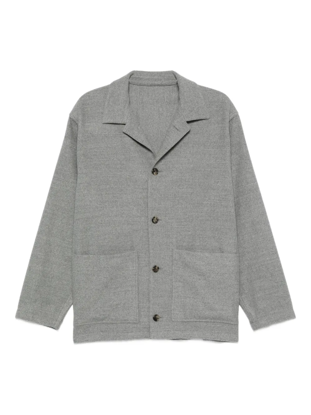 Шерстяная куртка-рубашка с накладными карманами Caruso, серый
Шерстяная куртка-рубашка с накладными карманами Caruso, серый