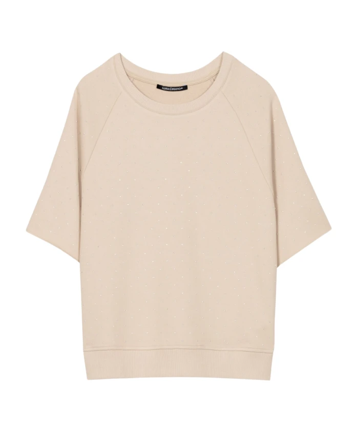 Толстовка со стразами Luisa Cerano, бежевый
Толстовка со стразами Luisa Cerano, бежевый