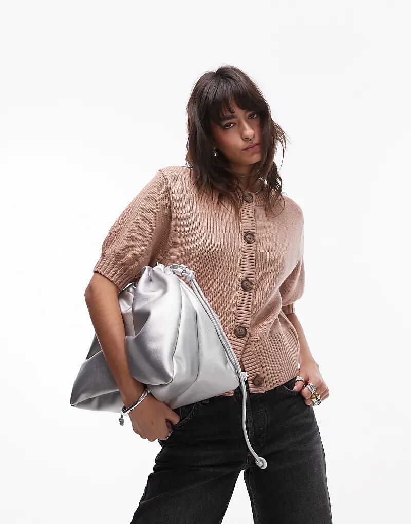 & Other Stories Шерстяной трикотажный кардиган с короткими рукавами-буфами нежно-бежевого цвета
& Other Stories Шерстяной трикотажный кардиган с короткими рукавами-буфами нежно-бежевого цвета