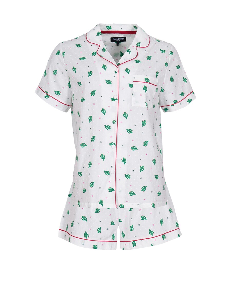 Короткий пижамный комплект Loungeable, белый
Короткий пижамный комплект Loungeable, белый