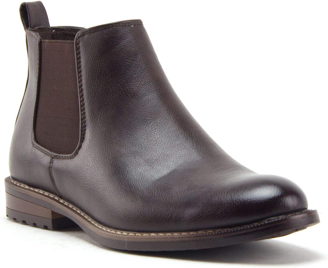 Мужские ботинки Chelsea Jazamé с потертой отделкой, высокой пяткой и круглым носком, коричневый
Мужские ботинки Chelsea Jazamé с потертой отделкой, высокой пяткой и круглым носком, коричневый