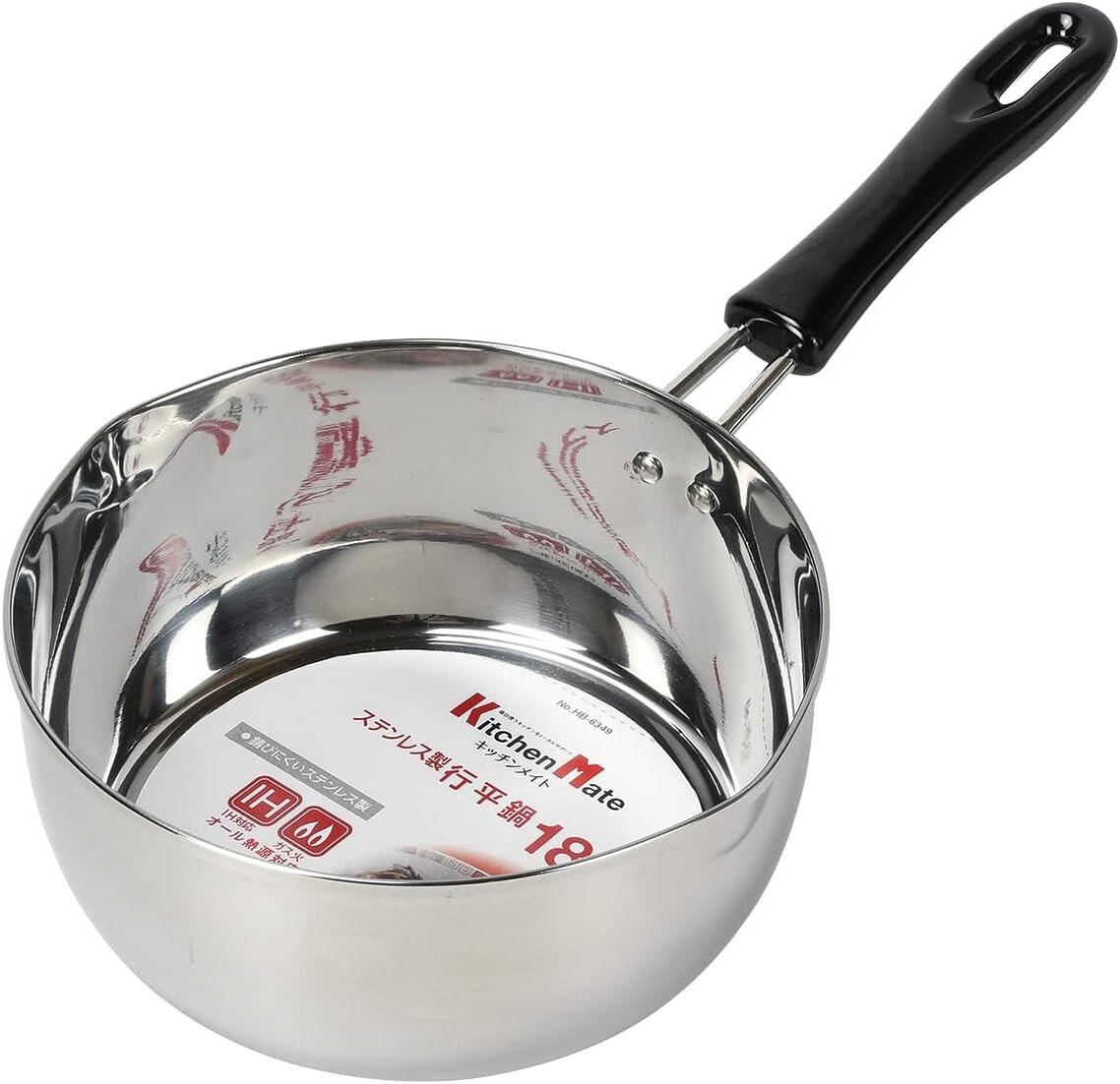 Кастрюля Pearl Metal HB-6349 Yukihira, 7,1 дюйма (18 см), нержавеющая сталь, совместимость с индукционным нагревом, кухонный помощник, Black (Black 19-3911Tcx)
Кастрюля Pearl Metal HB-6349 Yukihira, 7,1 дюйма (18 см), нержавеющая сталь, совместимость с индукционным нагревом, кухонный помощник, Black (Black 19-3911Tcx)