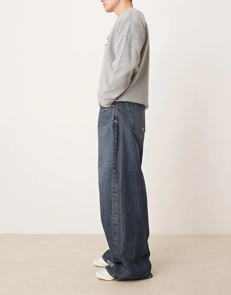 Джинсы Skate Fit темно-синего цвета с разрывами ASOS DESIGN
Джинсы Skate Fit темно-синего цвета с разрывами ASOS DESIGN