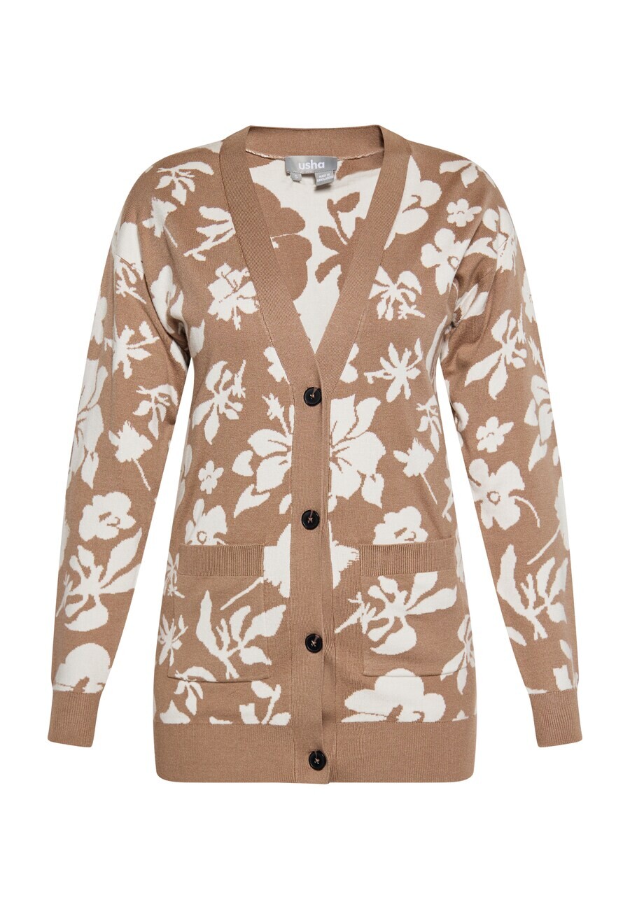 Вязаный кардиган Usha Knit Cardigan, коричневый
Вязаный кардиган Usha Knit Cardigan, коричневый