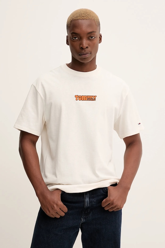 Хлопковая футболка Tommy Jeans, бежевый
Хлопковая футболка Tommy Jeans, бежевый