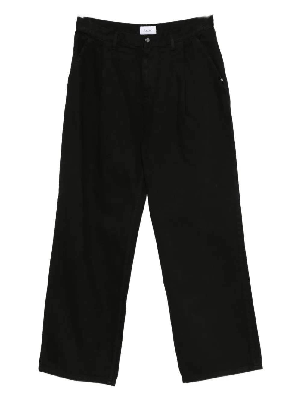 Джинсы с плиссированными карманами AMISH, черный 
Джинсы с плиссированными карманами AMISH, черный