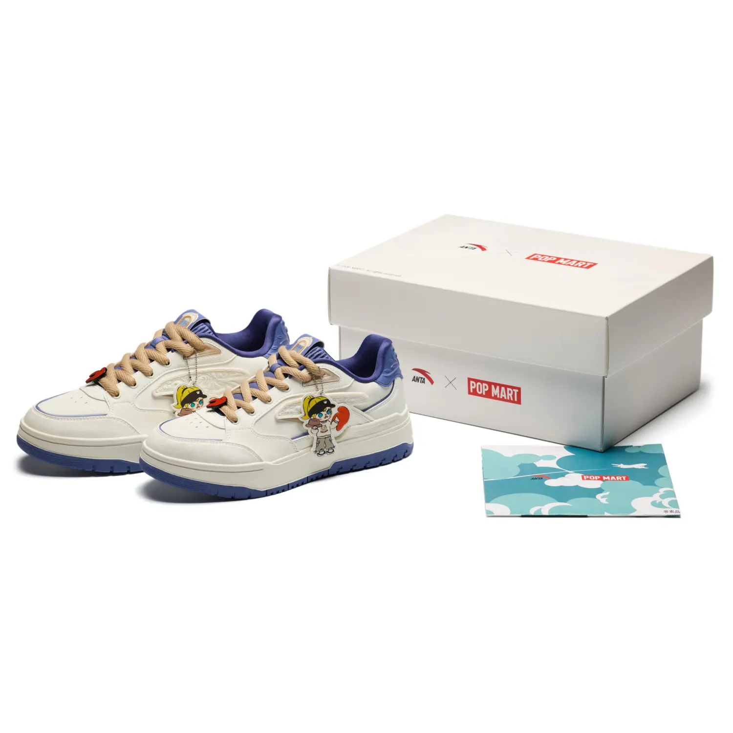 Кроссовки Pop Mart X ANTA Molly Skateboarding Shoes Men Low-top White/Blue, белый/синий
Кроссовки Pop Mart X ANTA Molly Skateboarding Shoes Men Low-top White/Blue, белый/синий