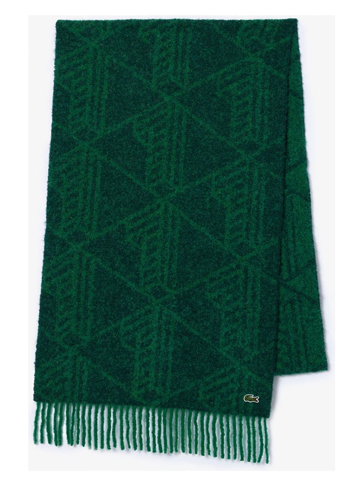 Шерстяной шарф зеленого цвета Lacoste
Шерстяной шарф зеленого цвета Lacoste