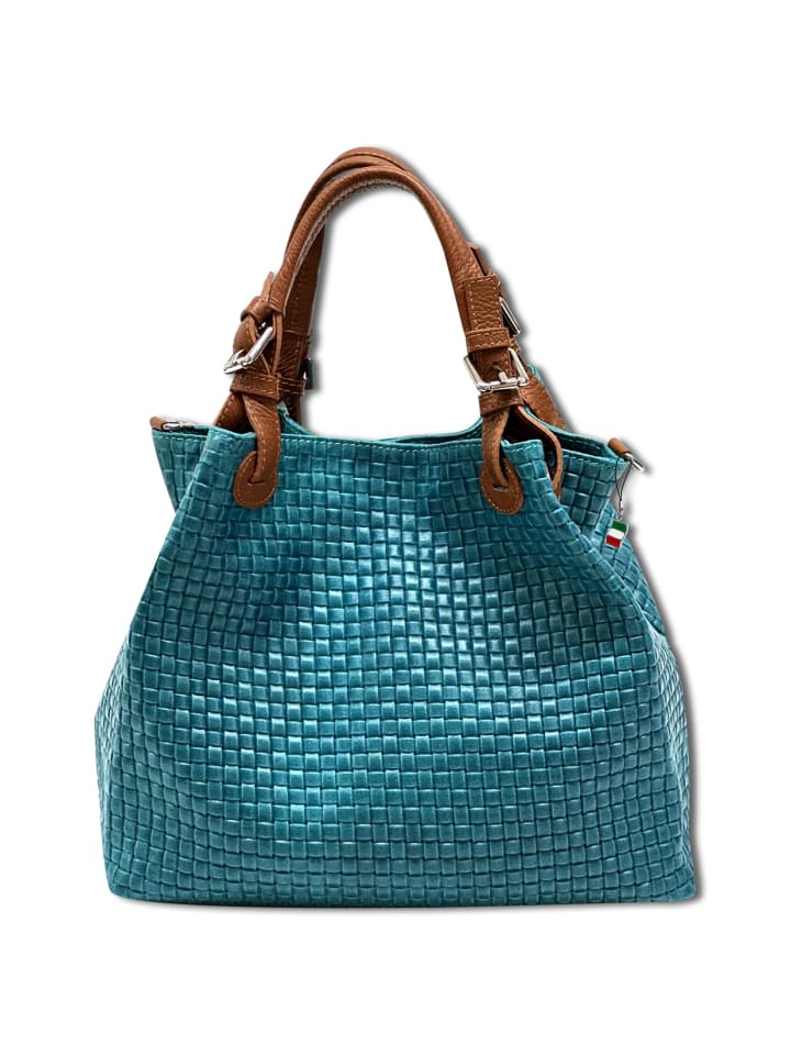 Наплечная сумка Florence, цвет florence handtasche, umhängetasche leder türkis, braun ca. 31cm 
Наплечная сумка Florence, цвет florence handtasche, umhängetasche leder türkis, braun ca. 31cm