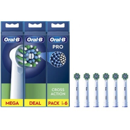 Сменные насадки для зубной щетки EB50RX-6 Cross Action Pro - Упаковка из 6 шт Oral-B
Сменные насадки для зубной щетки EB50RX-6 Cross Action Pro - Упаковка из 6 шт Oral-B