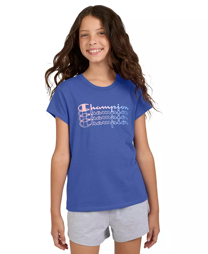 Футболка с коротким рукавом и логотипом Big Girls Champion, синий
Футболка с коротким рукавом и логотипом Big Girls Champion, синий