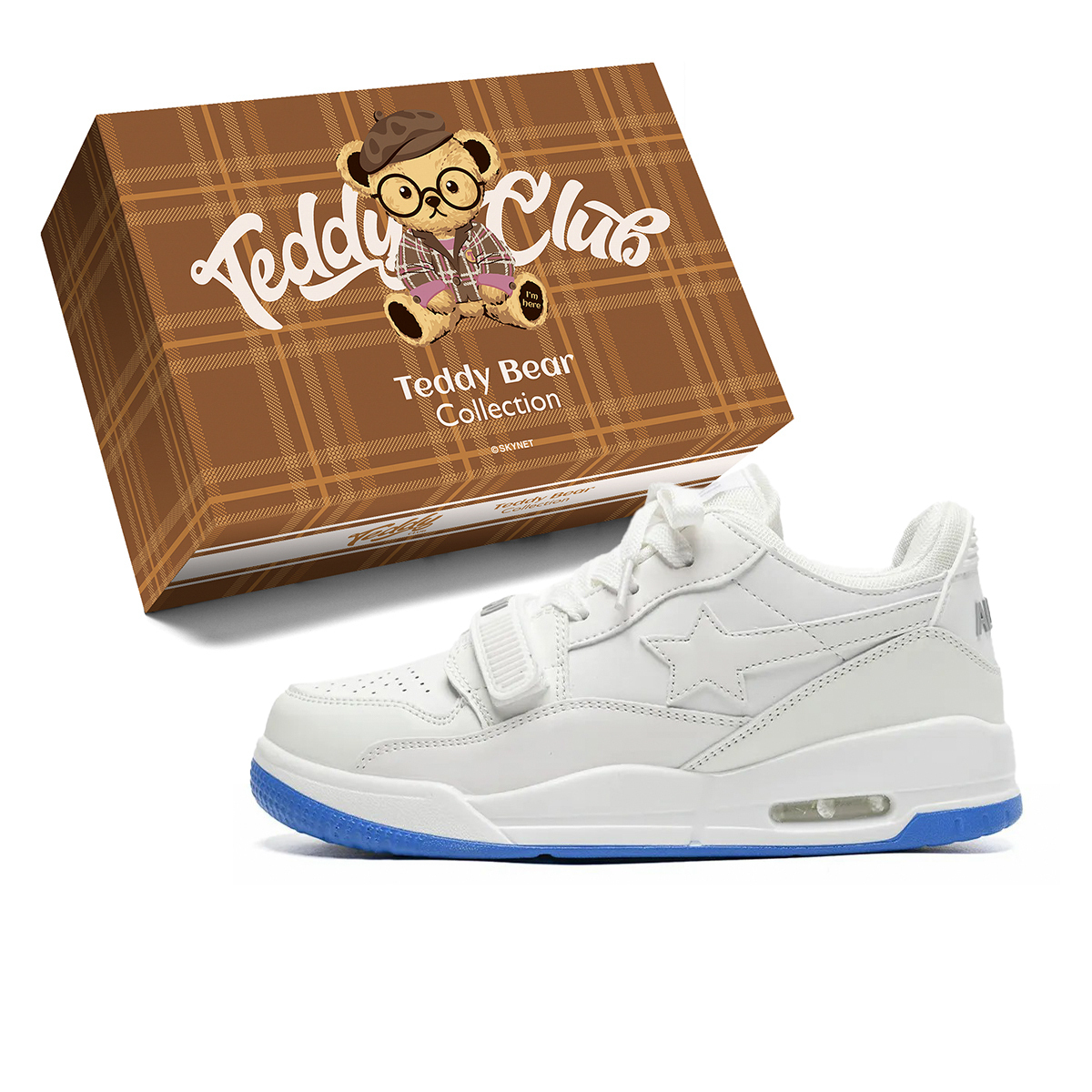 Teddy Bear Collection Абразивостойкие легкие поддерживающие низкие скейтбордские кроссовки с эффектом увеличения роста унисекс - градиент бело-голубые, цвет Gradient White Blue 
Teddy Bear Collection Абразивостойкие легкие поддерживающие низкие скейтбордские кроссовки с эффектом увеличения роста унисекс - градиент бело-голубые, цвет Gradient White Blue