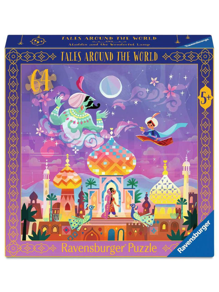 Пазл Ravensburger «Аладдин и волшебная лампа» из 64 деталей с красочным рисунком
Пазл Ravensburger «Аладдин и волшебная лампа» из 64 деталей с красочным рисунком