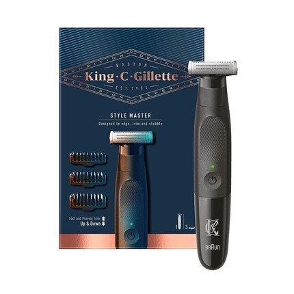 Электрическая бритва King C Style Master Trimmer для щетины с одним лезвием 4D, Gillette
Электрическая бритва King C Style Master Trimmer для щетины с одним лезвием 4D, Gillette