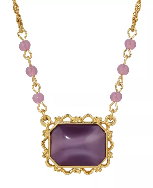 Ожерелье с подвеской из акриловых бусин лунного камня 2028, purple
Ожерелье с подвеской из акриловых бусин лунного камня 2028, purple